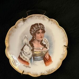 Vintage Decorative Portrait Plate - Josephine